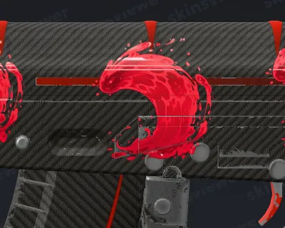 Ruby Wave (Lenticular) sticker on the AK-47 Redline at 0% scrape