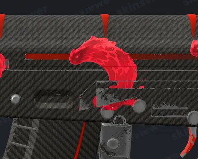 Ruby Wave (Lenticular) sticker on the AK-47 Redline at 70% scrape