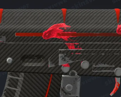 Ruby Wave (Lenticular) sticker on the AK-47 Redline at 90% scrape