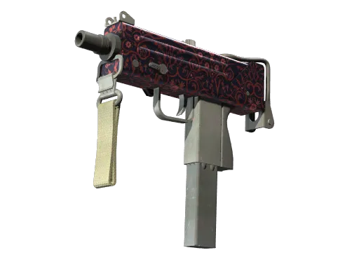 CS2 MAC-10 | Red Filigree skin
