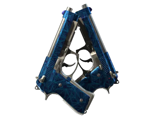 CS2 Dual Berettas | Cobalt Quartz skin