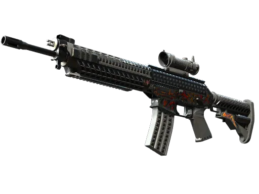 CS2 SG 553 | Heavy Metal skin
