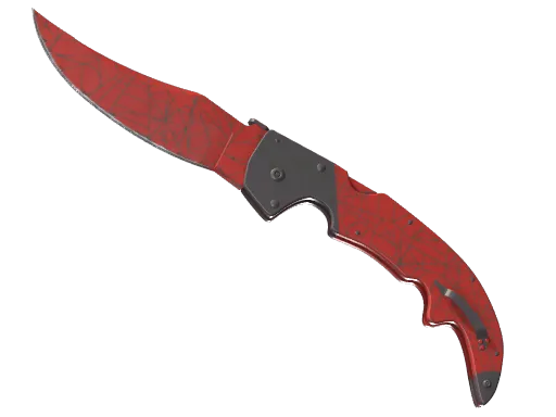 CS2 Falchion Knife | Crimson Web skin