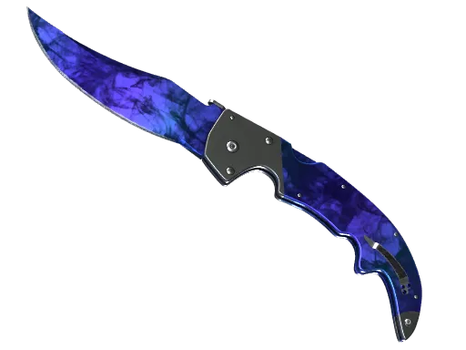 CS2 Falchion Knife | Doppler Sapphire skin