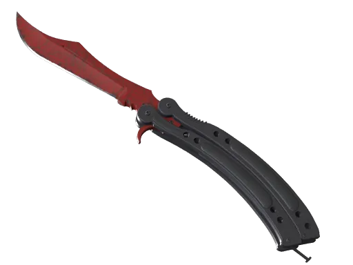 CS2 Butterfly Knife | Crimson Web skin