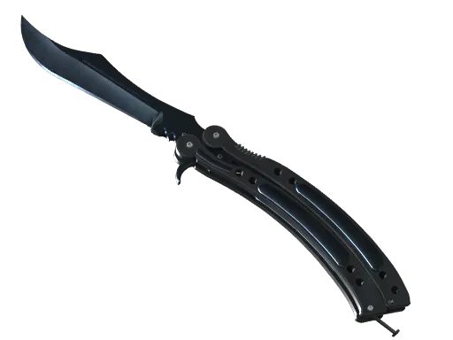 CS2 Butterfly Knife | Blue Steel skin