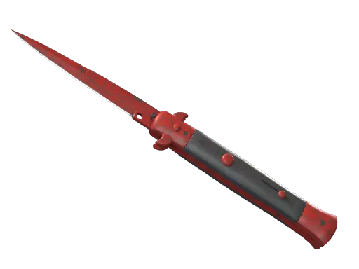CS2 Stiletto Knife | Crimson Web skin
