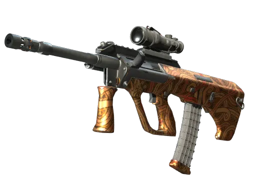 CS2 AUG | Flame Jörmungandr skin